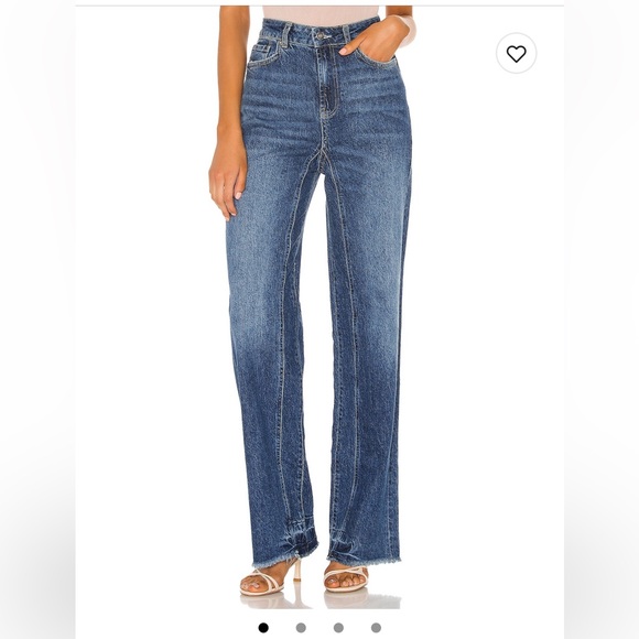 Revolve Free People Relaxed Straight Slouch Jeans - Picture 2 of 4